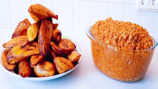 Cooked Beans And Fried Plantain  - The Best Way To Prepare Them | The Secret Nobody Tells You
