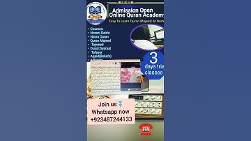 Learn QURAN Online For your Kids |  Skype/Zoom/whatasapp 1 to 1 class