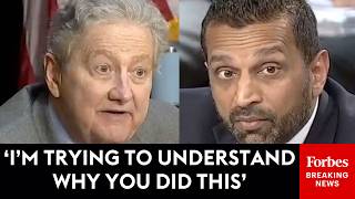 BREAKING NEWS: John Kennedy Has Shocking Exchange With Patel Involving Bestiality And FBI Standards
