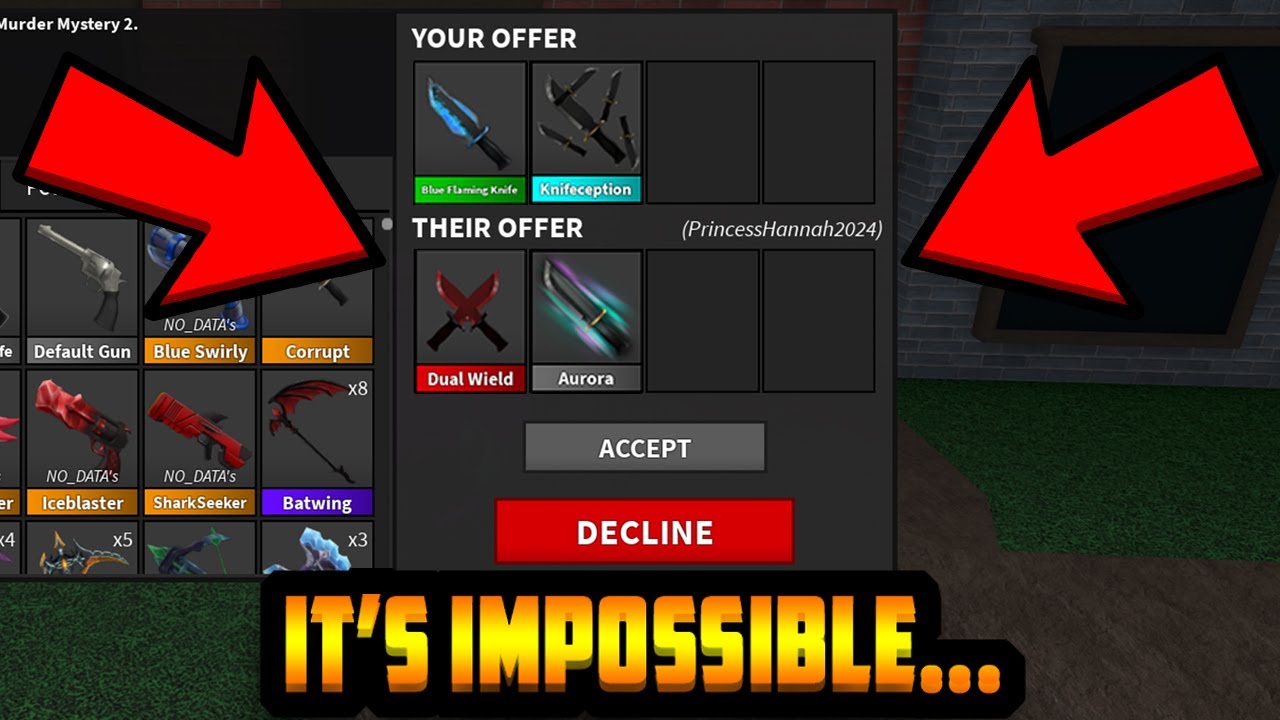 YOU WON'T BELIEVE THIS 700 IQ TRADE (ROBLOX MURDER MYSTERY 2) 