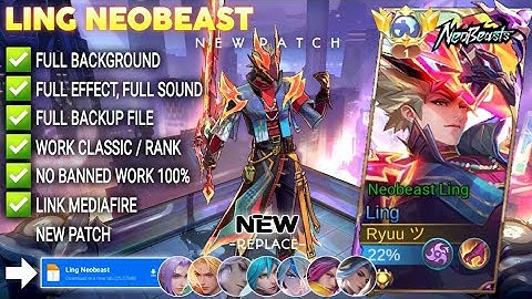 UPDATE! Script Skin Ling Neobeast - Neobeast Ling | No Password Full Effect Voice | Patch Terbaru
