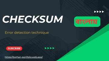 Checksum error detection technique || Computer Networks