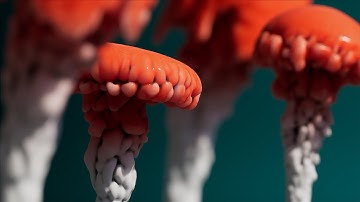Pyro Shrooms / Growing Mushrooms / Cinema 4D / Pyro Simulation / Redshift Render / 3D Animation