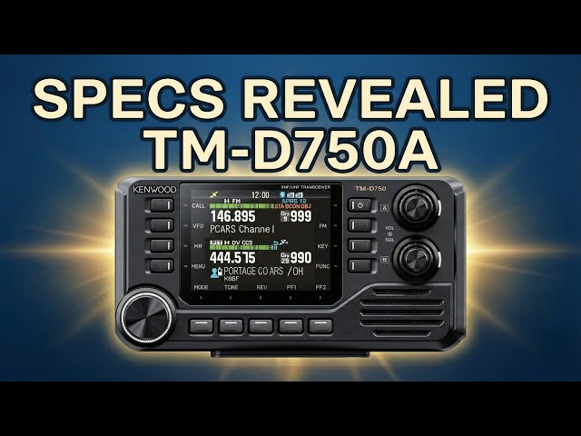 Kenwood TM-D750A FCC Filing Reveals All! First Look at the Specs