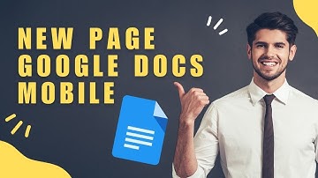 [NEW UPDATE] How to Add New Page on Google Docs Mobile