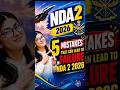 Avoid These 5 Mistakes Before NDA 2 2026!⚠️