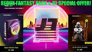REDUX FANTASY PACK & ULTIMATE LEGEND SPECIAL OFFER 2X 93+, MYSTERY PACK, Madden 24 Ultimate Team