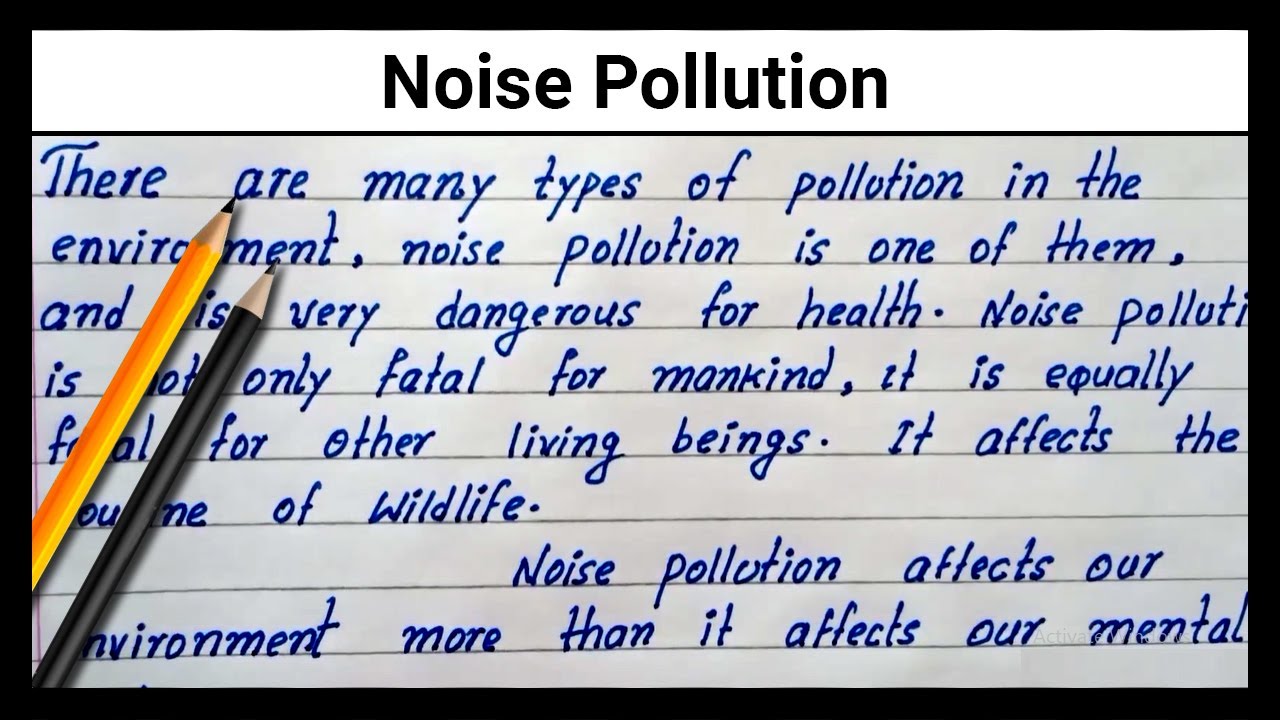 noise pollution in big cities essay