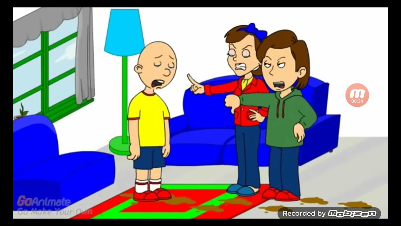 Caillou step on dog poop YouTube