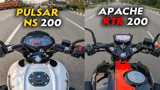 Pulsar NS 200 vs Apache RTR 200 4V Ride Experience  Which one is Best 200cc Bike?