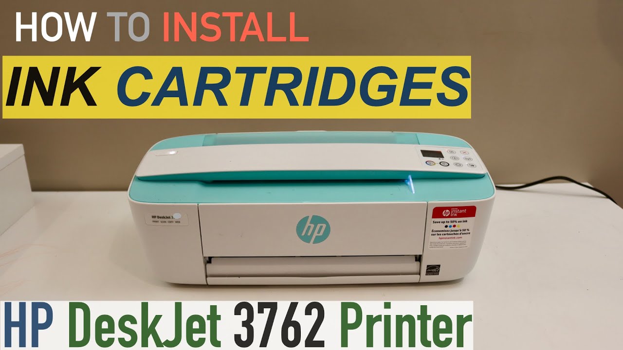 HP DESKJET 3762 CHANGING INK CARTRIDGES 
