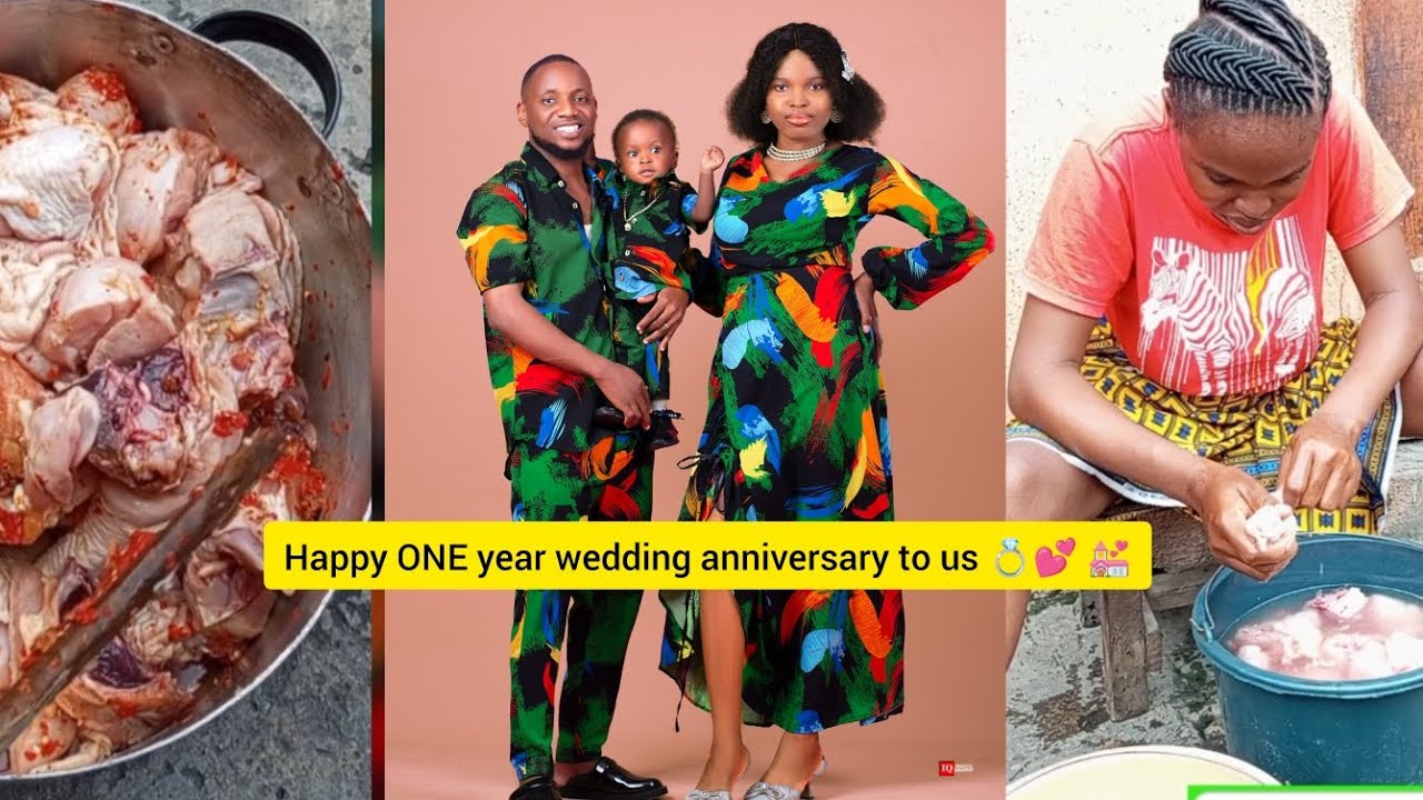 Celebrating our ONE year wedding anniversary and TWO years traditional marriage anniversary 💍💕