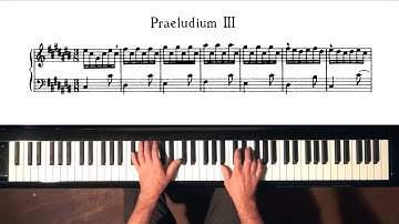 Bach Prelude and Fugue No.3 Well Tempered Clavier, Book 1 with Harmonic Pedal