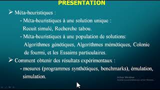 Contenu de la Matière Techniques d'Optimisation