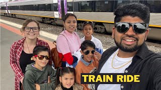 GOING TO MELBOURNE CITY IN TRAIN | LOVLEEN VATS & COURTNEY VATS