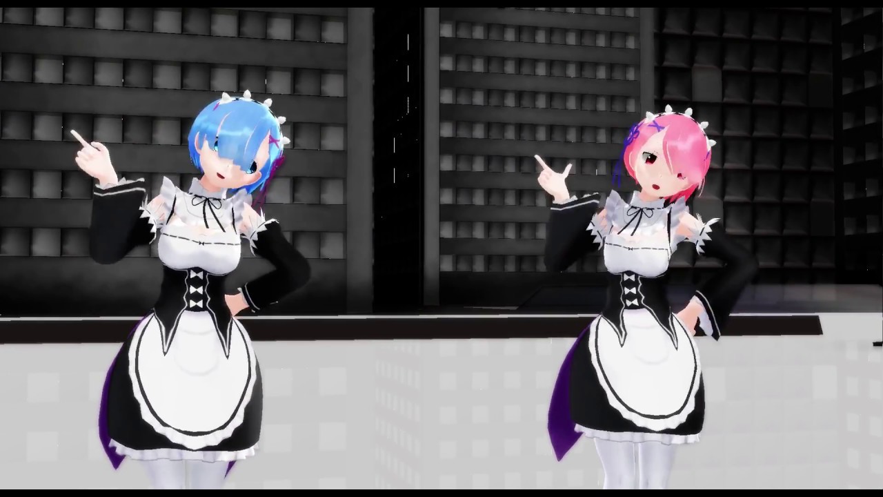 リゼロmmd ラムレムでビバハピ Youtube