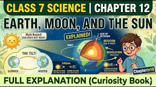 Class 7 Science Chapter 12 |  Earth, Moon, and the Sun  | Curiosity Textbook