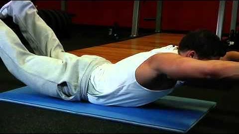 Superman Exercise Guide and Video.mp4 Lower back strech exercise