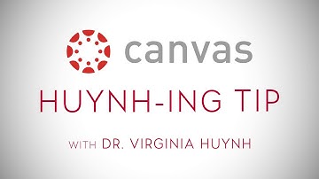 Huynh-ing Canvas Tips with Dr. Virginia Huynh: The Calendar