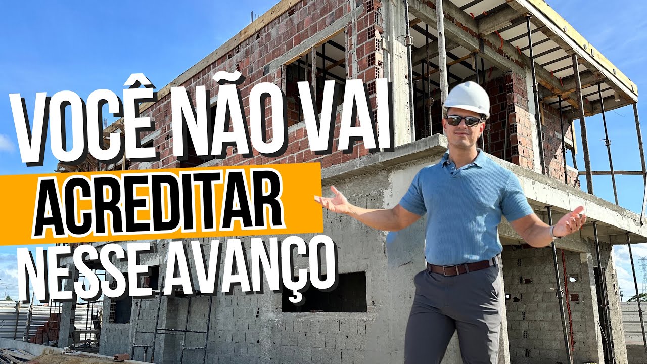 VEJA COMO ESSA OBRA EVOLUIU EM POUCO TEMPO