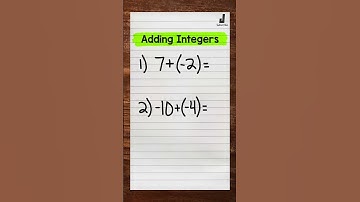 Adding Integers | How to Add Integers | Math with Mr. J #Shorts