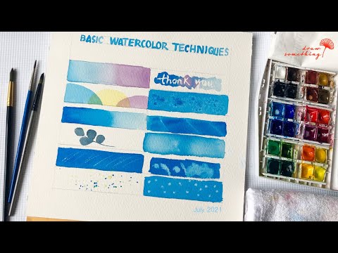 Video 12 kỹ thuật màu nước cơ bản cho người mới bắt đầu/ 12... - youtube