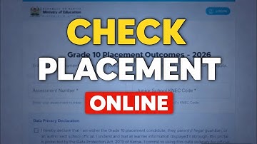 How to Check KJSEA Grade 10 Placement Online (Official Portal)