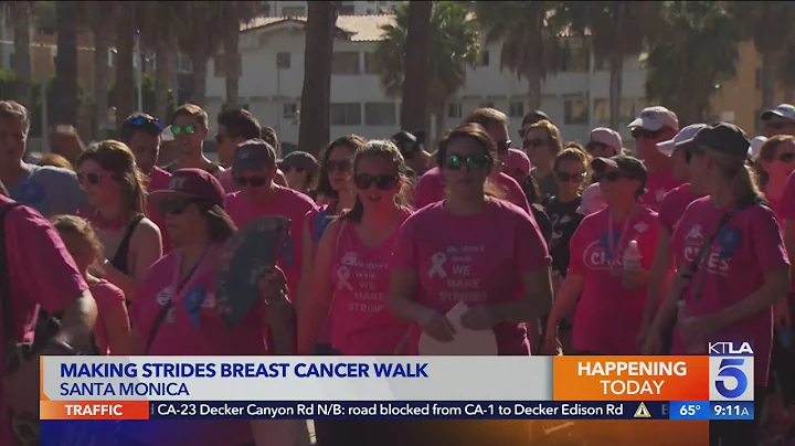 KTLA's Sandra Mitchell emcees Making Strides Against Breast Cancer Santa Monica