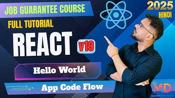 React 19 Tutorial in Hindi #4 - Hello World | React App Code Flow