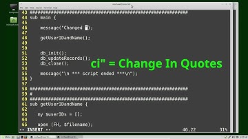 Vim (11) - I is for In