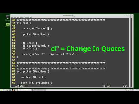 Vim (11) - I is for In
