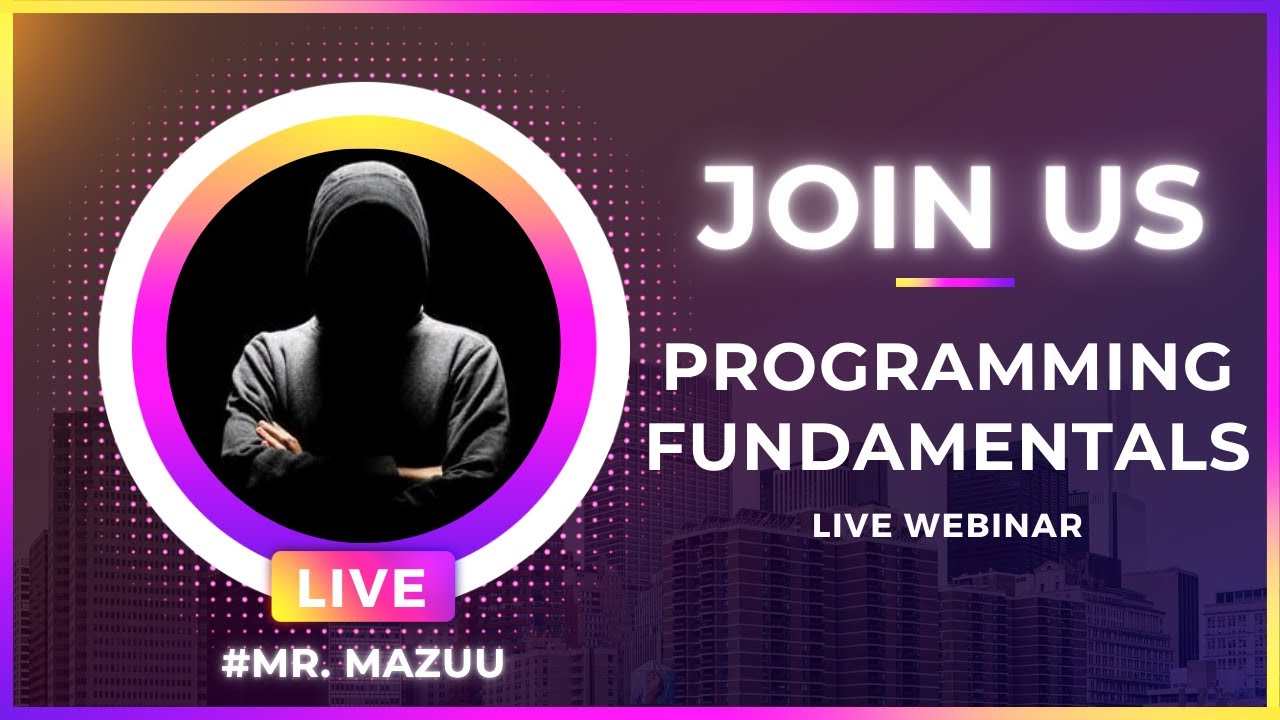 Free Programming Basics Session | Live with Mr. Mazuu 🚀 - YouTube