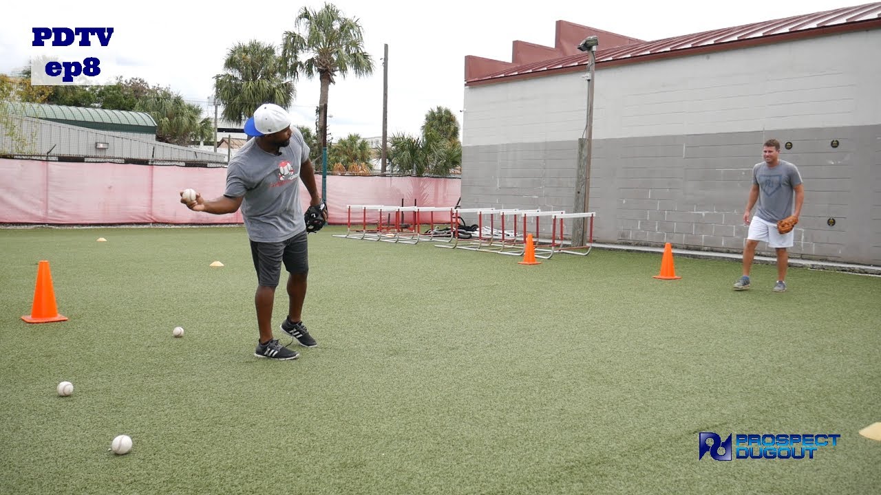 Prospect Dugout - ground balls with former MLB player Callix Crabbe
