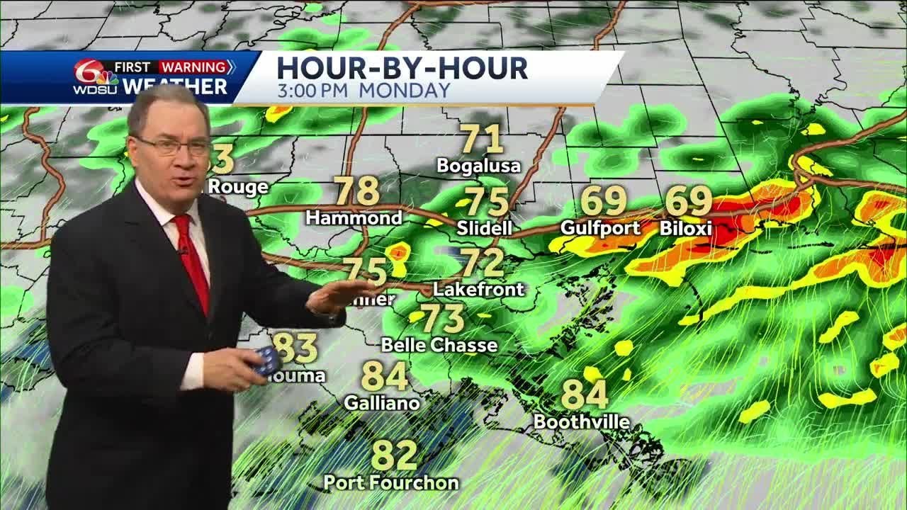 Strong storms, heavy rains arrive Monday night - YouTube