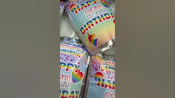 Pop-it party favors! 💖🌈#popit #chipbags#partyfavors #pringles