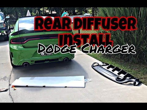 How to install a REAR DIFFUSER on a Dodge Charger! STEP BY STEP