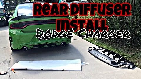 How to install a REAR DIFFUSER on a Dodge Charger! STEP BY STEP