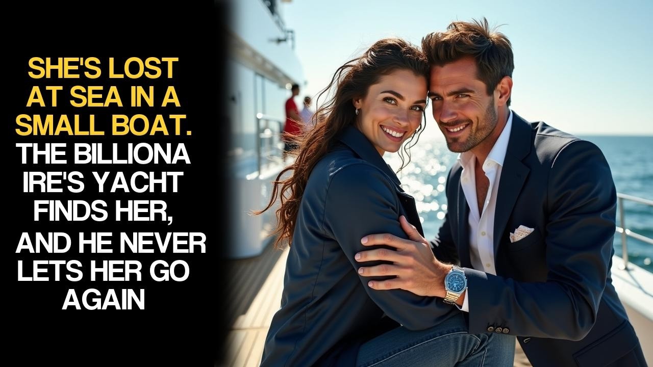 She's Lost at Sea in a Small Boat. The Billionaire's Yacht Finds Her, and He Never Lets Her Go Again