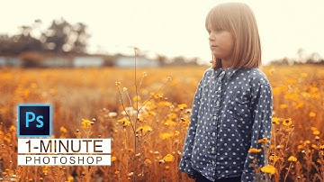 1-Minute Photoshop | Autumn Color Effect in Photoshop