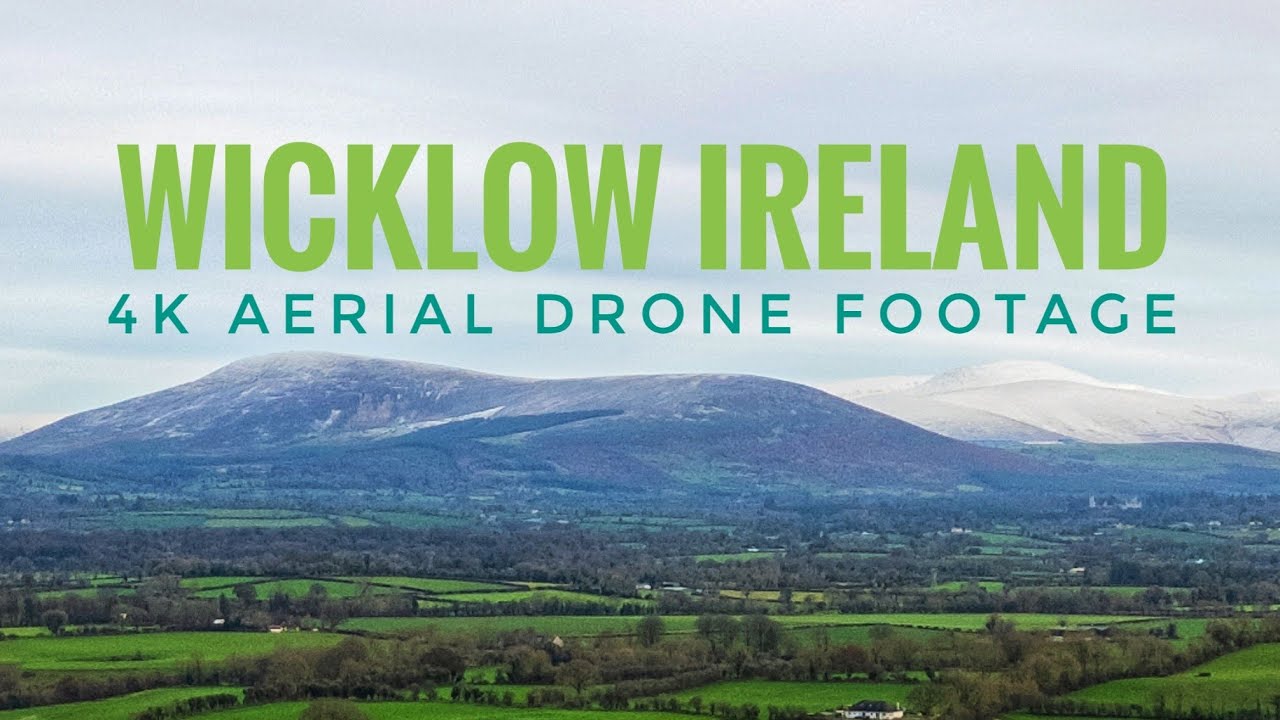 Wicklow Ireland 4k drone video