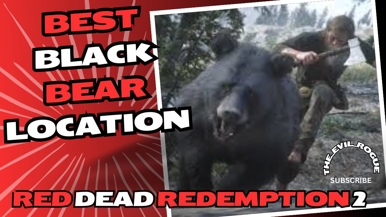 BEST BLACK BEAR AREA IN THE GAME -READ DEAD REDEMPTION 2 - YouTube