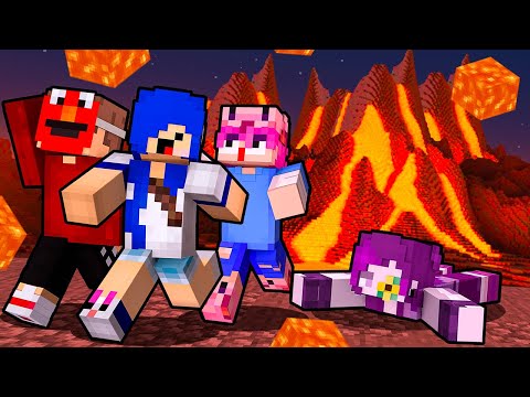 4 Noobs Sobrevivendo a desastres naturais Minecraft!