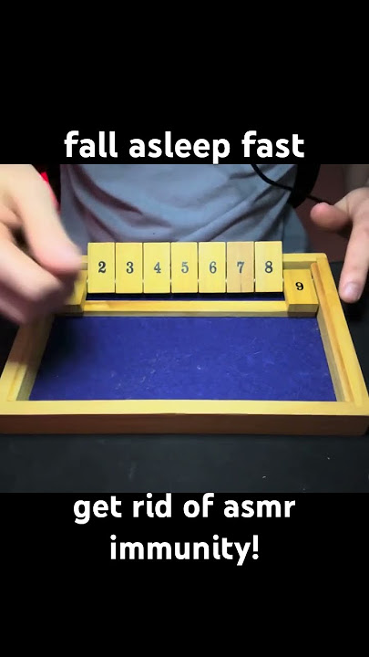 shut the box asmr 😴💤 | fall asleep fast & get rid of asmr immunity with this game  #shutthebox #asmr
