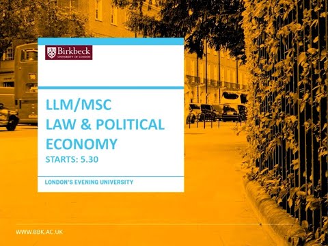 Law and Political Economy (LLM/MSc) - Virtual Information Evening