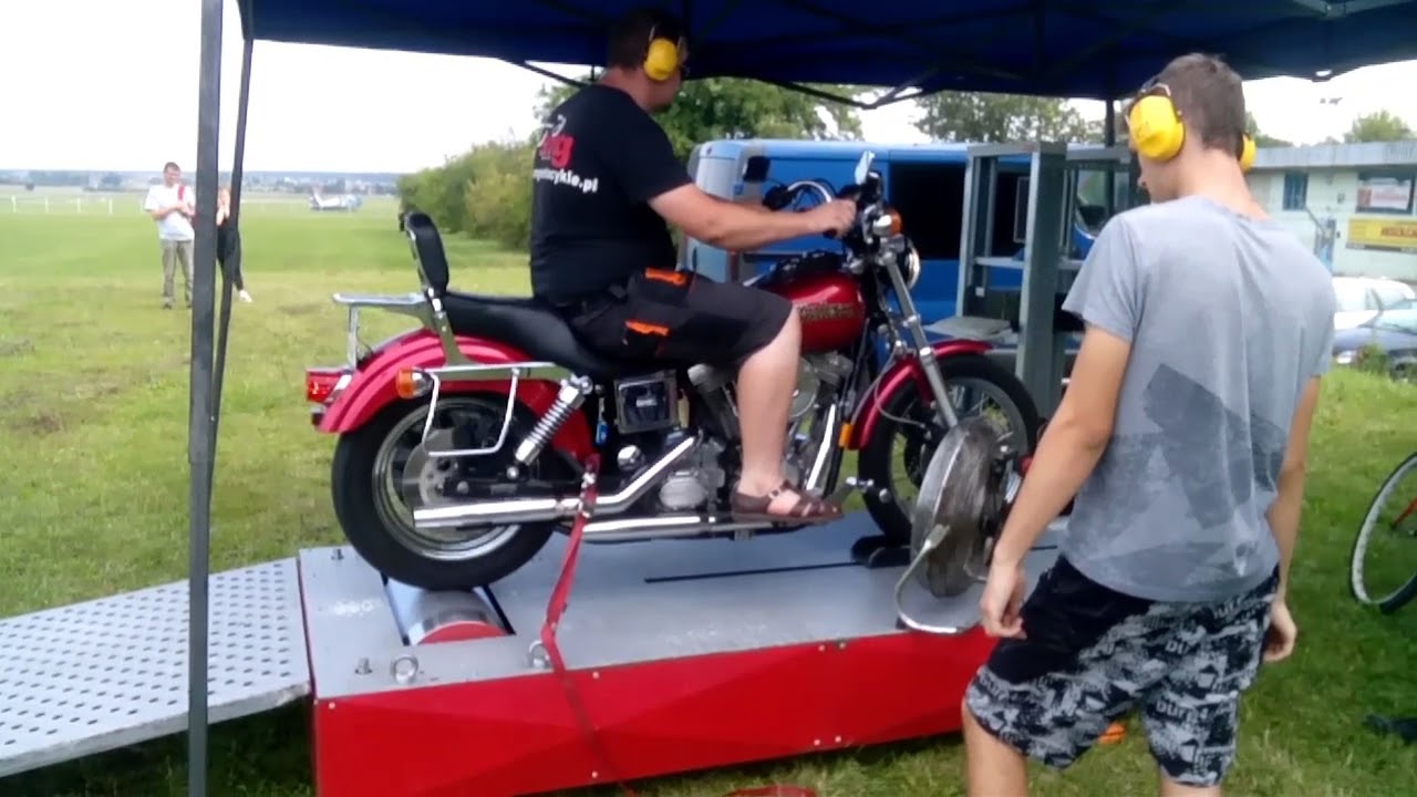 Harley Davidson 1996 FXD EVO Dyna Super Glide dyno run - YouTube