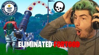 **WORLD RECORD** Luckiest Cannon kill in Fortnite season 8!