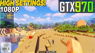 Minecraft Shader Mod GTX 970 + i5 10400F - 1080p High,