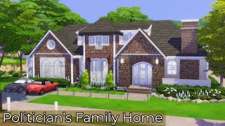 Politicians Family Home | Rebuilding Willow Creek | Sims 4 Speed Build | No CC
