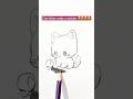 Cute Things to Draw When Bored ✍️ Part 2 #drawing #art #cute #cat #easy #sketch #tutorial #simple