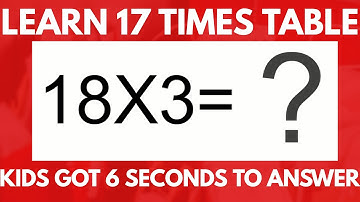 18 Times Table Quiz | Learn  Interactive 18 Multiplication Table